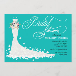 Bridal Dress Bridal Shower Alle kleuren Kaart