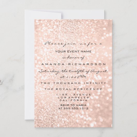 Bridal Dress Roos VIP Blush Roos Diamond Kaart (Voorkant)