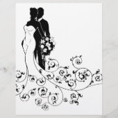 Bridal Dress Silhouette (Bride en Groom Wedding) (Voorkant)
