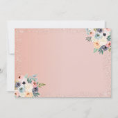 Bridal Dress Vrijgezellenfeest Brunch Uitnodiging (Achterkant)