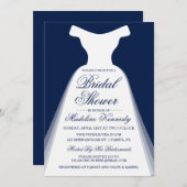 Bridal Dress Wedding Shower Kaart (Voorkant / Achterkant)