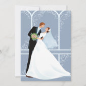 Bridal Embrace Wedding Uitnodiging (Voorkant)