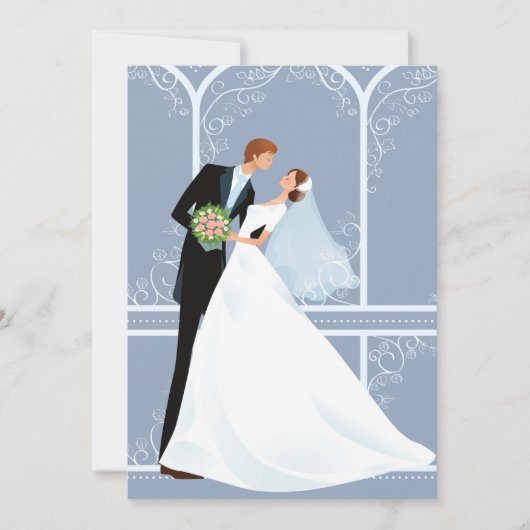 Bridal Embrace Wedding Uitnodiging (Voorkant)