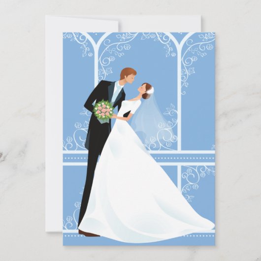 Bridal Embrace Wedding Uitnodiging (Voorkant)