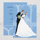 Bridal Embrace Wedding Uitnodiging (Voorkant / Achterkant)