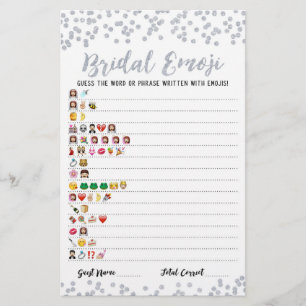 Bridal emoji game met Answers Vrijgezellenfeest ga