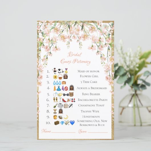 Bridal Emoji Pictionary Answers African American A (Staand voorkant)