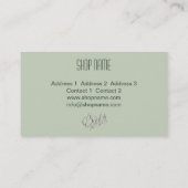 BRIDAL- EN GEAVANCEERDE MODE - Visitekaartje (Achterkant)