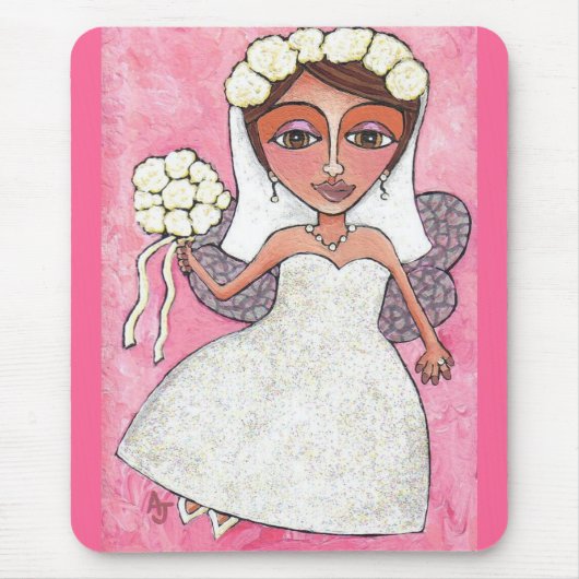 Bridal Fairy & Rozen - mousepad Muismat (Voorkant)