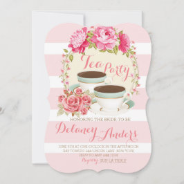Bridal Floral Tea Party Kaart