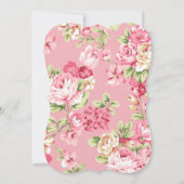 Bridal Floral Tea Party Kaart (Achterkant)