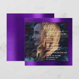 Bridal Foto Afstuderen Birthday Plum Kaart