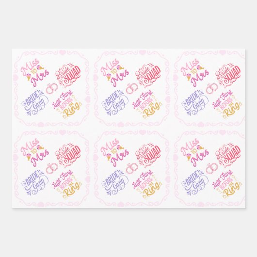 Bridal Future Pack Wrapping Papierbladen Inpakpapier Vel (Voorkant 2)