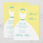 Bridal gaat op Hanger-Geel, Roze en Blauw Kaart (Voorkant / Achterkant)