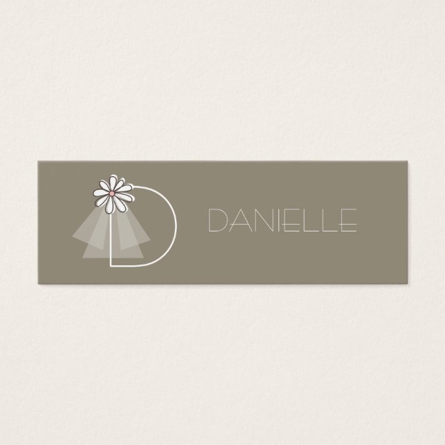 Bridal Gift Label Mini Visitekaartjes (Voorkant)
