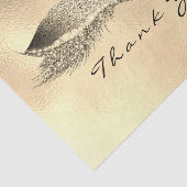 Bridal Gold Glitter Dank je wel Metallic Tissuepapier (Detail)