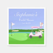 Bridal Golf Vrijgezellenfeest Brunch Servet (Voorkant)