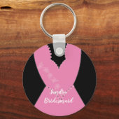 Bridal Gown Bridesmaid Sleutelhanger (Voorkant)