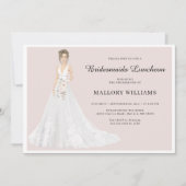 Bridal Gown Invitation Kaart (Voorkant)
