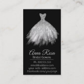 *~* Bridal Gowns Wedding Weddenschappen Visitekaartje (Achterkant)