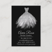 *~* Bridal Gowns Wedding Wedding Dress Visitekaartje (Achterkant)