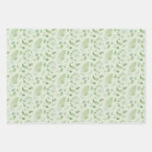 Bridal Green Tropical Leaves en Ferns Inpakpapier Vel (Voorkant)