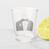 Bridal Groomsman Shot glass Glas (Achterkant)