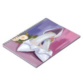 Bridal Heels | White Bow Rose Watercolor Wedding Notitieboek (Linkerzijde)