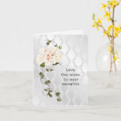 Bridal Hydrangea Bouquet voor Jubileum Kaart (Gele Bloem)