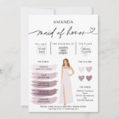 Bridal Kaart van Honor Info (Voorkant)