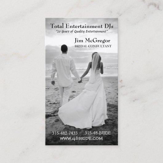 Bridal-kaart Visitekaartje (Voorkant)