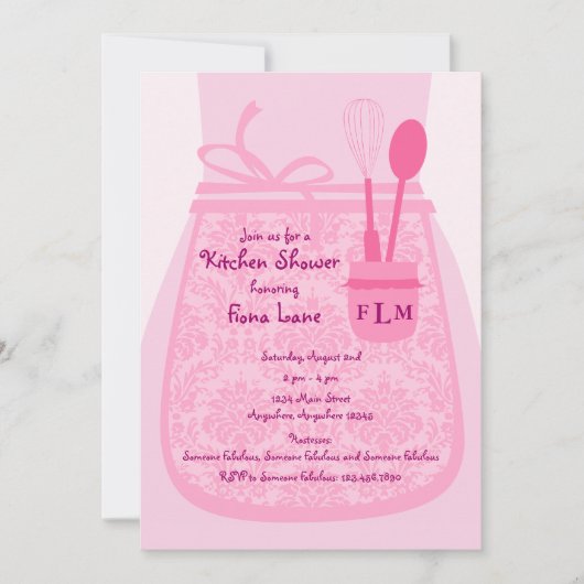 Bridal Kitchen Shower Party - Uitnodiging (Voorkant)