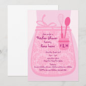 Bridal Kitchen Shower Party - Uitnodiging (Voorkant / Achterkant)