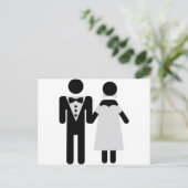 bridal-koppelingspictogram briefkaart (Staand voorkant)
