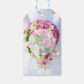 Bridal Lace Flower Bouquet Wedding Cadeaulabel (Achterkant)