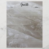 Bridal Lace Lined Guest Book Pages (Voorkant)