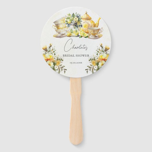Bridal Lemon Tea Party  Foto Handwaaier (Voorkant)