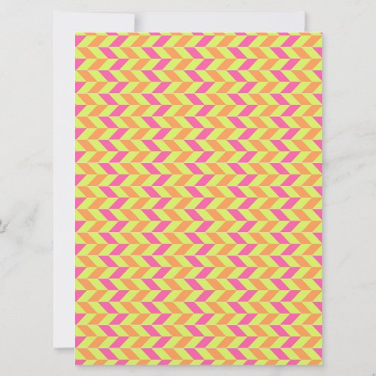 Bridal Libs Bachelorette Party Game Kaart (neon) (Achterkant)