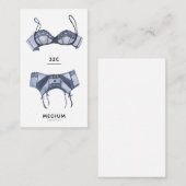 Bridal Lingerie-kaart Informatiekaartje (Voorkant / Achterkant)