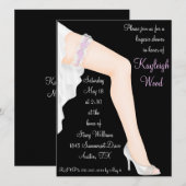 Bridal Lingerie Shower - Gepersonaliseerd Kaart (Voorkant / Achterkant)