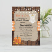 Bridal Lingerie Shower Party Pumpkin Herfst in Lov Kaart (Staand voorkant)