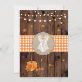 Bridal Lingerie Shower Party Pumpkin Herfst in Lov Kaart (Achterkant)