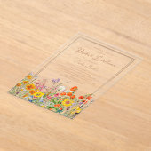 Bridal Luncheon Boho Wild Flowers Vrijgezellenfees Acryl Uitnodigingen (Laagn)