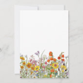 Bridal Luncheon Boho Wild Flowers Vrijgezellenfees Kaart (Achterkant)