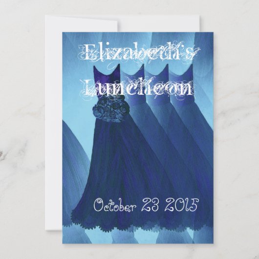 Bridal Luncheon  bridesmaïdbedden Kaart (Achterkant)