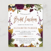 Bridal luncheon herfst budget vrijgezellenfeest flyer (Voorkant)