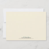 Bridal Luncheon Invite (grijs) Kaart (Achterkant)