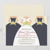 Bridal Luncheon Invite (grijs) Kaart (Voorkant / Achterkant)