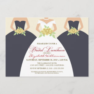 Bridal Luncheon Invite (grijs) Kaart