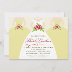Bridal Luncheon Invite (ivoor) Kaart